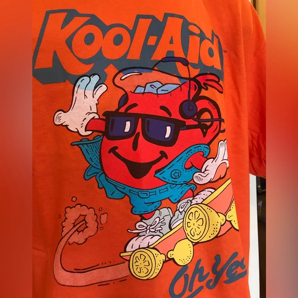 Old schools Kool Aid short sleeve orange T-shirt.  NWOT Size XL. UNISEX - Picture 5 of 5